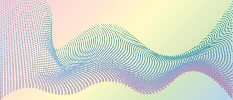 vibrant dotted abstract wave illustration with modern and dynamic design background vector