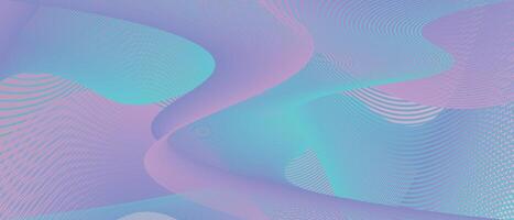 abstract wave illustration featuring smooth, flowing lines interwoven with a soft gradient background vector
