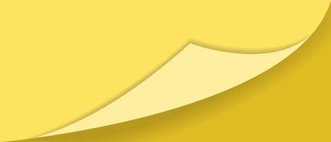 modern illustration with a bright yellow background and folded paper effect. vector