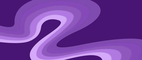 Abstract calming and elegant illustration with smooth and soft purple waves vector