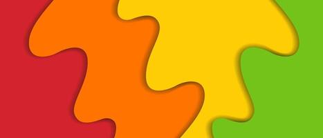 Abstract and vibrant background with overlapping shapes in a warm color palette vector