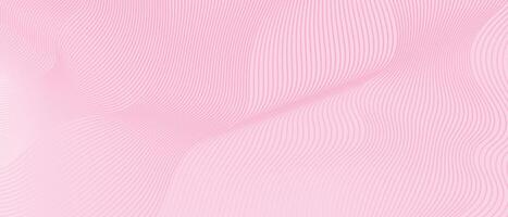 abstract wave illustration featuring smooth, flowing lines against a soft pink background vector