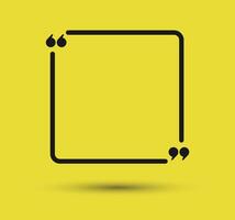 Quote template design. Empty speech bubbles, quote bubbles and text box. Illustration. vector