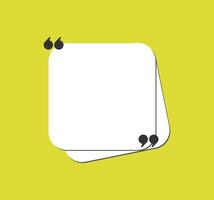Paper quotation box for inspirational text vector
