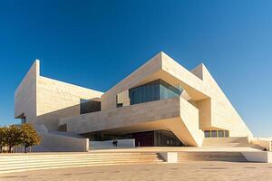 A building with a large triangular shape photo