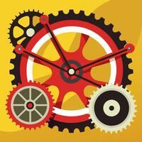 Bicycle Gears in Motion The Art of Shifting Smoothly vector