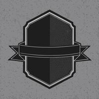 Elevate Your Style with Black Label Grey Textile Text Design vector