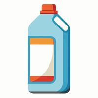 Isolated Bleach Bottle on White Background vector