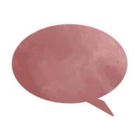 Speech bubble for dialog text circular shaped png