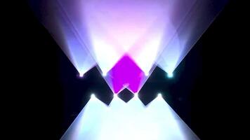 a colorful light show and a huge number of multicolored laser beams in a large indoor space video