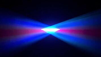 Laser projection rays in the smoke. Laser beams in the fog video