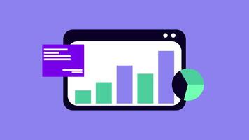 bar chart and pie chart suitable for business presentations, data analysis reports, financial articles, technology blogs. video