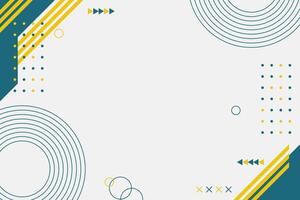 Minimalist memphis style geometric background vector