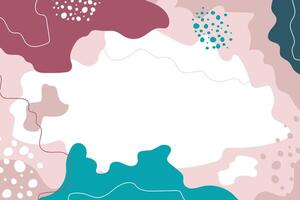 Abstract memphis doodle background vector