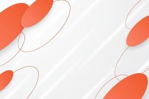 Elegant abstract oval 3d background vector