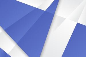 Geometric background in blue and white colors vector