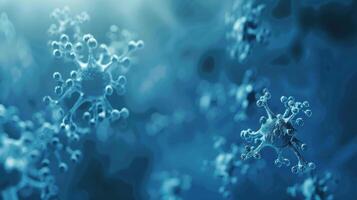 Blue Molecular Structure photo