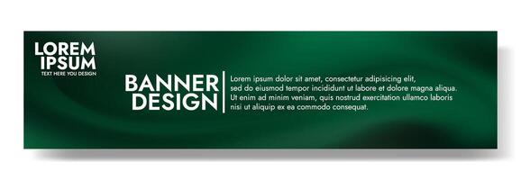 modern green background template with a wave effect vector