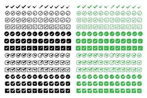 Check Marks Icons set vector