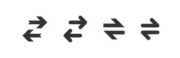 Exchange arrow icon. Direction transfer sign. Switch button. vector