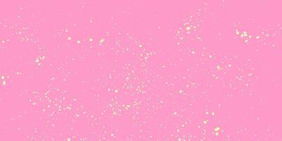 Cute pastel pink gritty background with halftone dot pattern, spray paint splashes and realistic ink spots in a grunge overlay vector