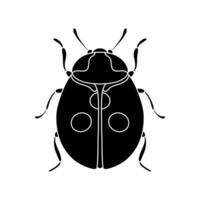 Ladybug icon isolated on white backrgound vector