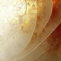 Abstract golden textures blending smoothly with warm colors, creating a visually rich pattern of elegance and warmth photo