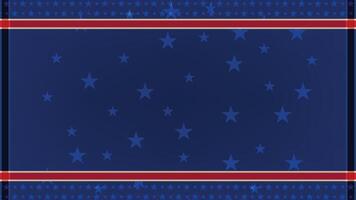 Colorful Stars Pattern on Deep Blue Background With Decorative Borders for Festive Occasions vector