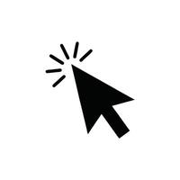 Computer Cursor Icon Mouse Pointer Clicking Symbol vector