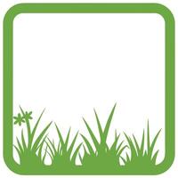 Modern Frame with Vibrant Green Border Clean and Minimalist Style vector