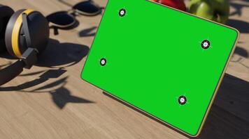 Transform your phone into a tablet by taking a picture with the effect of green screen video