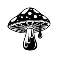 Psychedelic Fungi Flow vector