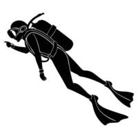 Exploring the Depths Scuba Diving Clipart Design vector