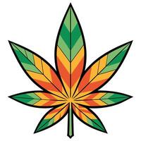 Colorful Marijuana Stoner Art for Digital Designs vector
