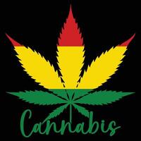 Artistic Stoner Typography Design Featuring Weed Smokes vector