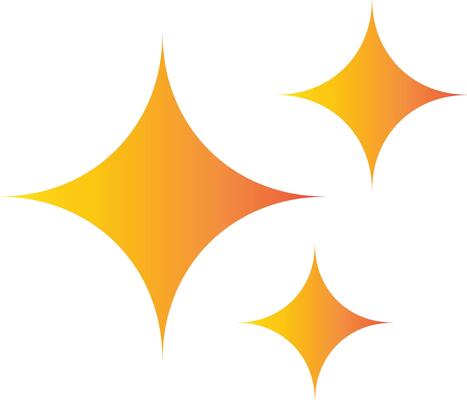 illustration of gold sparkles