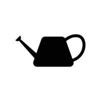 Watering Can Icon design silhouette style vector