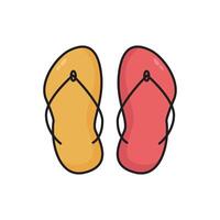 flip flop icon beach summer element design illustration vector