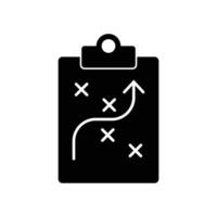 Icon Tactic Strategy football icon design template vector