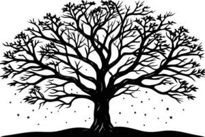 tree with sprawling branches vector