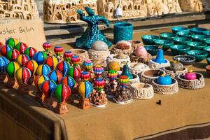 A table with many items on it photo
