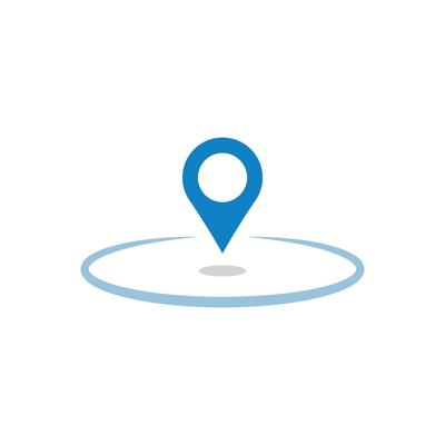Pin pointer location flat icon. Map pin location icons. Modern map markers