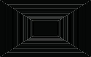 Abstract 3d tunnel. Abstract background with light. vector