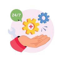 Technical Support Concepts Style illustrations. EPS 10 File stock illustration vector