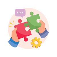 Issue Resolution Concepts Style illustrations. EPS 10 File stock illustration vector