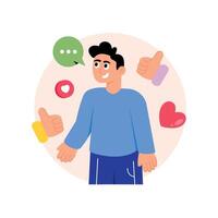 Respect Concepts Style illustrations. EPS 10 File stock illustration vector