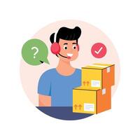 Live Chat Support Concepts Style illustrations. EPS 10 File vector