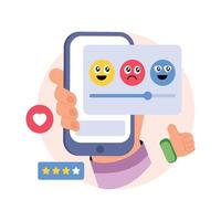 Feedback Management Concepts Style illustrations. EPS 10 File stock illustration vector