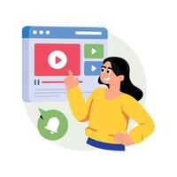 Tutorial Concepts Style illustrations. EPS 10 File stock illustration vector