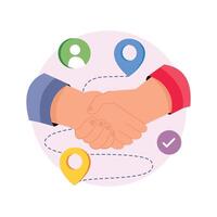 Customer Journey Concepts Style illustrations. EPS 10 File stock illustration vector